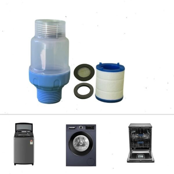 ‎AQUAS SCIENCE ™ Original JAS4 Water Softener for TOP LOAD/FRONT LOAD Washing Machine Filter for Hard Water, Connects to Magnet, Mesh (pack of 1)