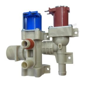 JASDONE® 2 Way Inlet Valve Suitable Compatible With LG Top Load Washing Machine (Red/Blue) DC