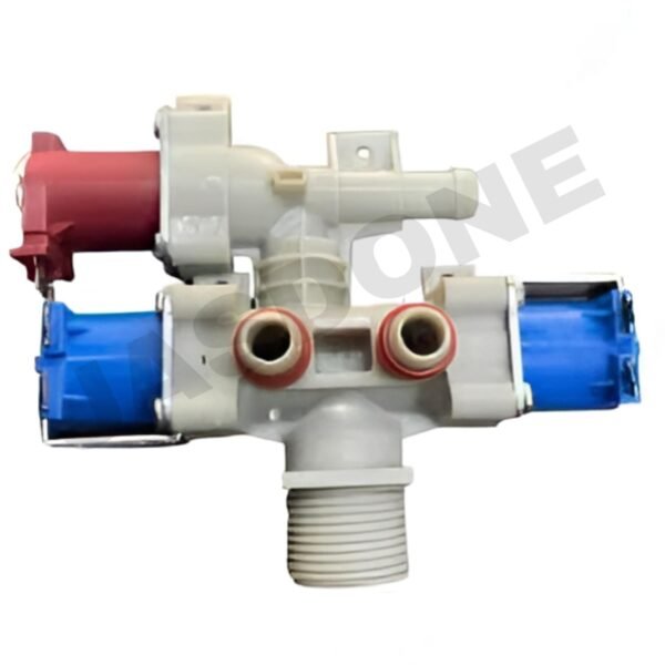 JASDONE 3 Way Inlet Valve | Feed Valve Suitable and Compatible with LG Fully Automatic Washing Machine 12 Volt DC (Match & Buy)