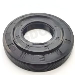 ‎JASDONE® Rubber Cover Double Lip with Spring for Bearing Shaft Wheel Axle Shaft Oil Seal Rear Main Seal Replace for Automobile Motorcycle Industrial Automation (Black)