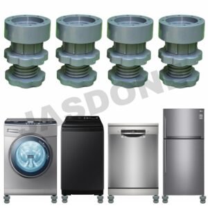 JASDONE ® Anti Vibration Height Adjustable Pad for Washing Machine TOP Load Front Load/Dishwasher/Fridge/Sofa/Furniture for All Brand Type Mini (green gray, dark gray) colour is not matter
