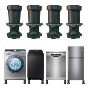 JASDONE Heavy Duty JAS Giant Anti Vibration Height Adjustable Pad for Washing Machine/Dishwasher/Fridge/Sofa/Furniture for All Brand Suitable and Compatible with IFB/Bosch/LG/Samsung (big size)