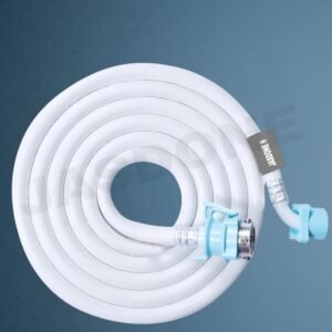 JASDONE ® 5 meter Washing Machine Inlet Pipe inlet flow hose pipe With Regular Tapdaptor Suitable And Compatible With All Brands Front & Top Load Fully Automatic Washing Machine (5 mtr (1 Adapter))