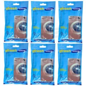 Afresh ™ Original Descal for Samsung Washing Machine Drum Cleaning Powder Descaling Powder compatible with Top & Front Load Samsung Washing Machine (Washing & Drum Cleaner) Scale Remover (6)