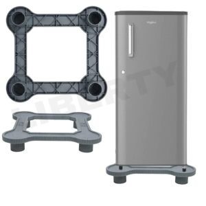 LIBERTY STANDS® Heavy Duty Single Door Fridge Stand Suitable and Compatible with All Brand Grey
