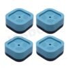 JASDONE ® Smart Multi-Purpose Anti Vibration Pads for Washing Machine Feet with Tank Tread Grip for Washer & Dryer, Protects Laundry Room Floor Stackable Fridge Stand, Square, Pack of 4, Gren Grey