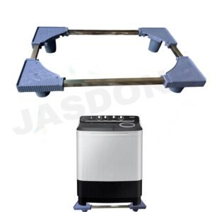 JASDONE ® Semi Automatic Stainless Steel Adjustable Washing Machine Stand min 27"x 15" to max 32" x 21" for All Brand 6kg, 6.5kg, 7kg, 7.5kg, 8kg,9kg, 10kg COMPATIBLE with Whirlpool Goderaj LG Voltas